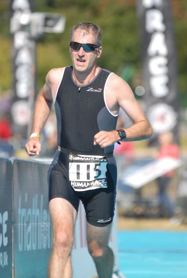 Robin Langdon running in a race